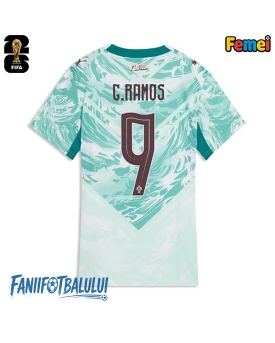 Portugalia Goncalo Ramos #9 Echipament de Fotbal Replică Mondial 2026 Femei Deplasare